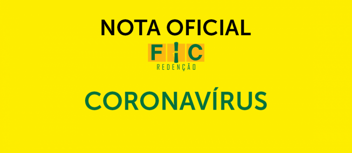 Coronavírus: Comunicado Importante