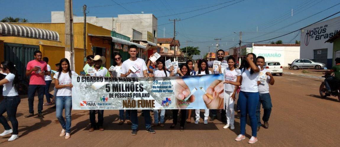 Alunos de Enfermagem da FIC participaram de mobilização ao Dia Nacional de Combate ao Fumo