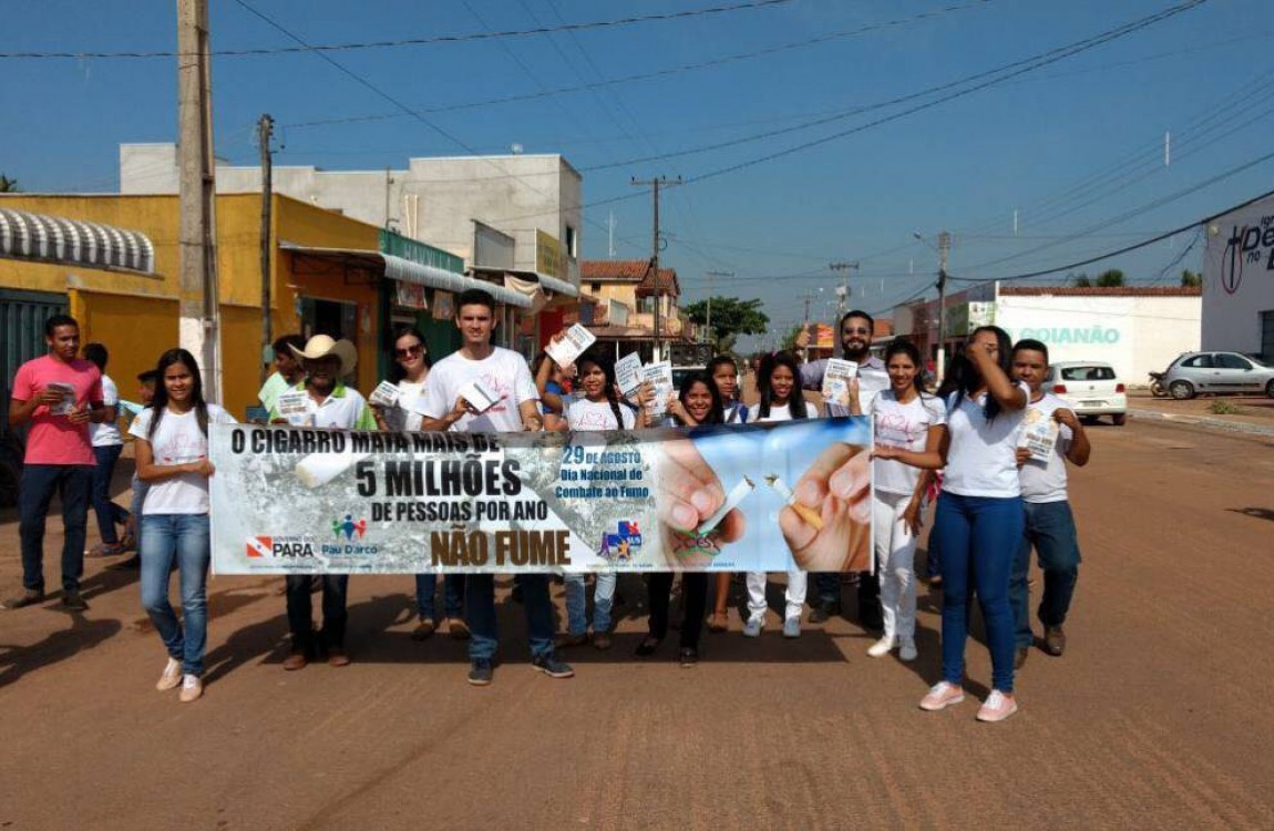 Alunos de Enfermagem da FIC participaram de mobilização ao Dia Nacional de Combate ao Fumo